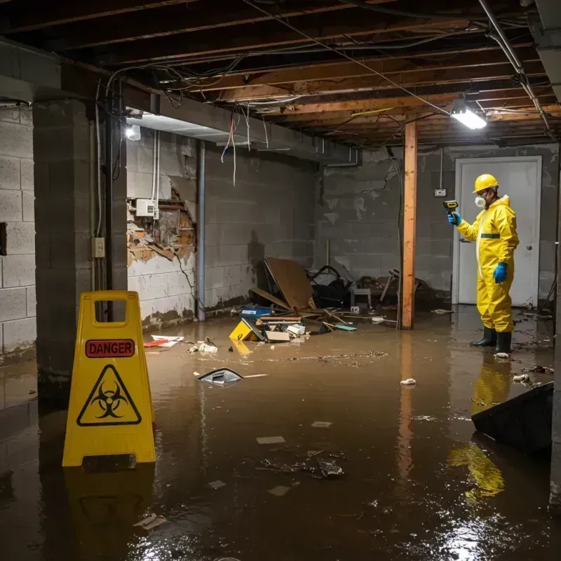 Flooded Basement Electrical Hazard in Hamilton County, IN Property